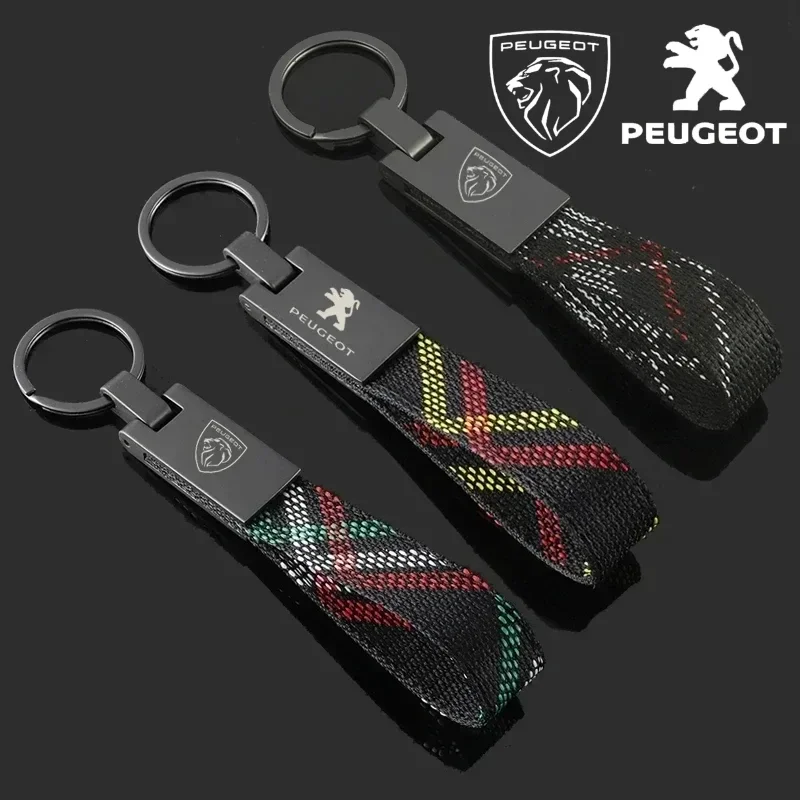 Kľúčové reťazce kľúča pre kľúče od auta pre Peugeot 106 107 108 206 207 208 301 306 307 308 407 408 508 3008 4008 5008