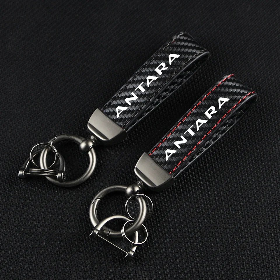 Kľúčové reťazec zliatiny Klávesnice z uhlíkového vlákna Kľúčenka Kľúčový reťazec prívesku Keyring Horseshoe pracka pre Antara Astra Corsa Zafira Accessories