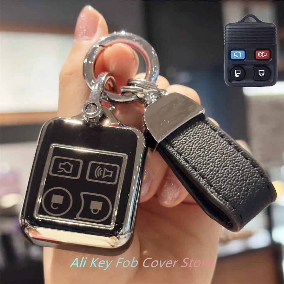 Kľúčový kryt FOB s kľúčovou automat za kľúča kľúča pre kľúče pre spoločnosť Ford Mustang Focus Explorer Edge Taurus, Key FOB Case pre Lincoln, Merkúr