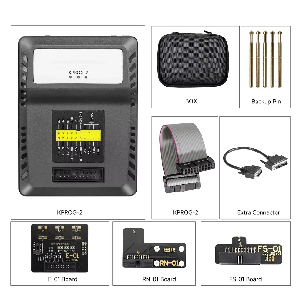 Kľúčový programátor pre Lonsdor Kprog2 Kprog-2 adaptér pre K518 Pro/ K518 FCV Čítanie/ Write EEPROM SOIC Chip MCU ChIP 24 25 93 95 Séria