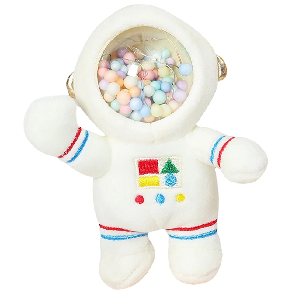 Kľúčový reťazec Keychain Astronauut Plyšové vesmírne hračky Karikatúra darčekový batoh závesným modelovaním Kľúčové kľúče kľúče prsteň