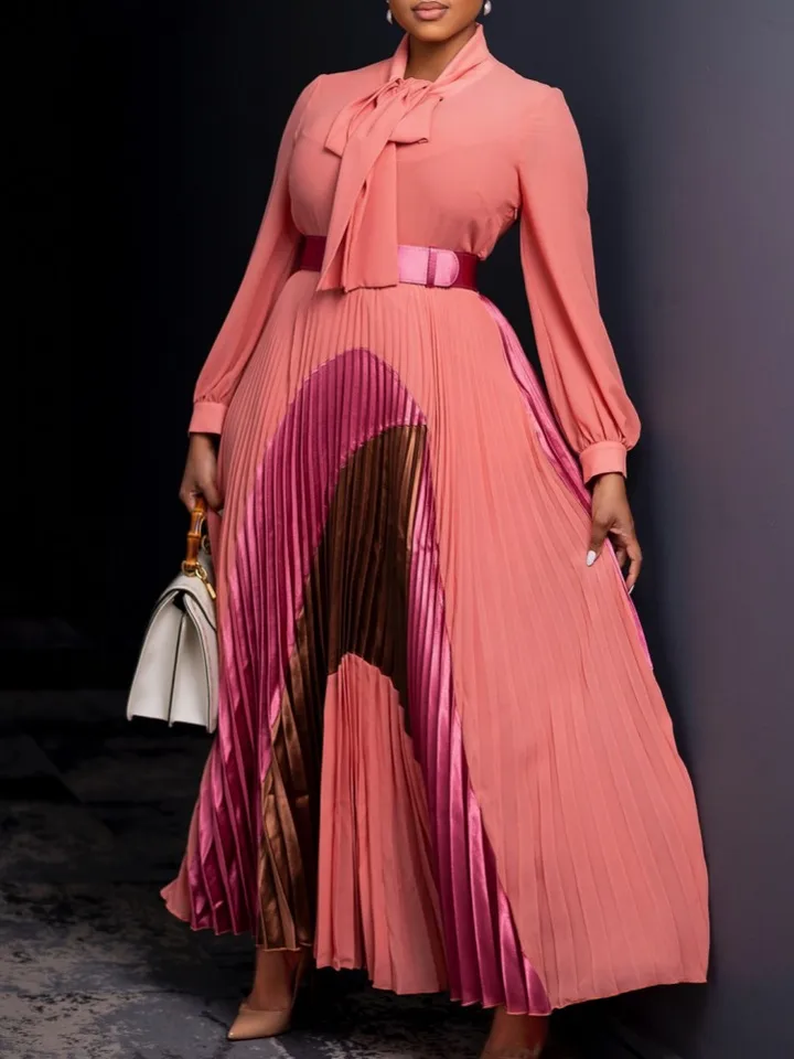 L-3xl Plus Veľkosť elegantné maxi šaty 2025 Spring Autumn Ženy České šaty Príležitostné obväzy s dlhým rukávom Bandage Rupe Dressize Dress