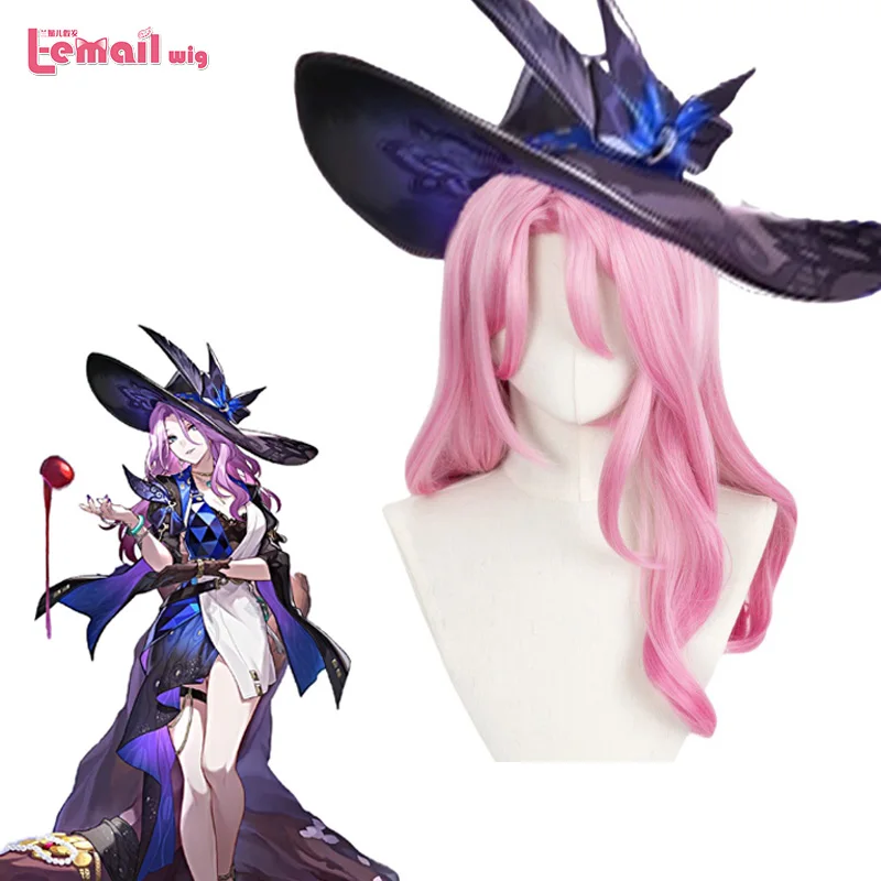 L-email parochňa syntetická vlasová hra Honkai Star Rail Jade Spiel Cosplay parochňa 50 cm ružový purplecolor cosplay parochne