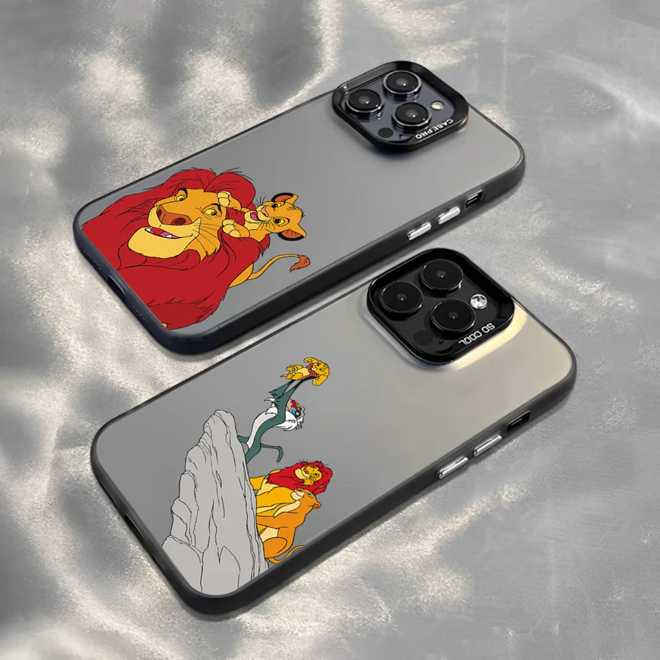 L-Lions-K-Kings Puzdro telefónu pre telefón pre iPhone 16 15Plus 14 13 12Mini 11Pro max Candy Matte Shockproof zadný kryt