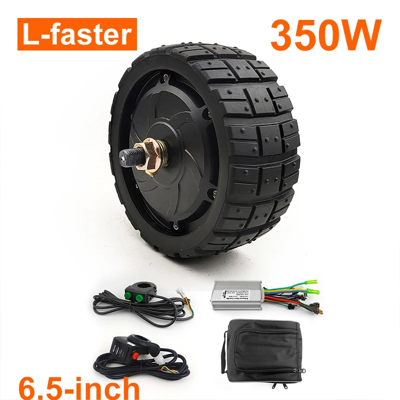 L-rýchlejšie 350 W 6,5 palca Off-road Solid Tire Brushless Motor Motor Fat Wheel s radičom