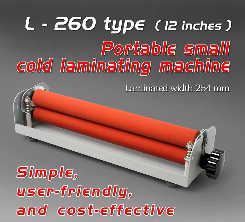 L260 12 palcov studený laminujúci stroj šírka laminátora 254 mm
