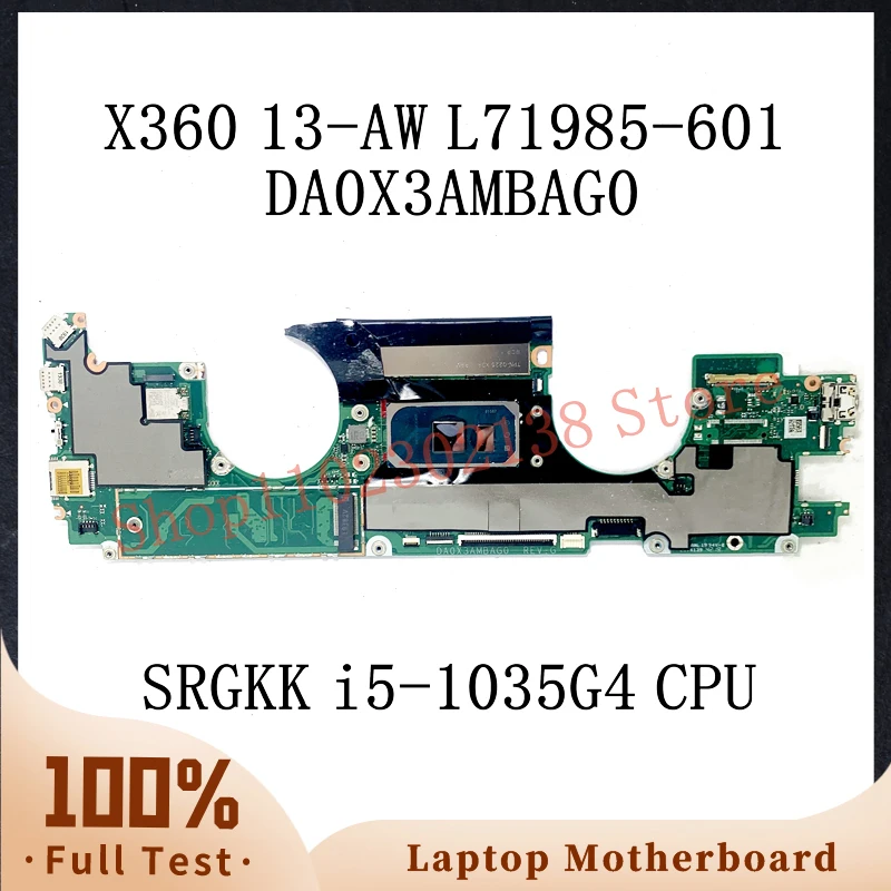 L71985-601 L71985-501 L71985-001 S SRGKK I5-1035G4 CPU pre HP X360 13-AW LAPTOP HOPOCIEK DA0X3AMBAG0