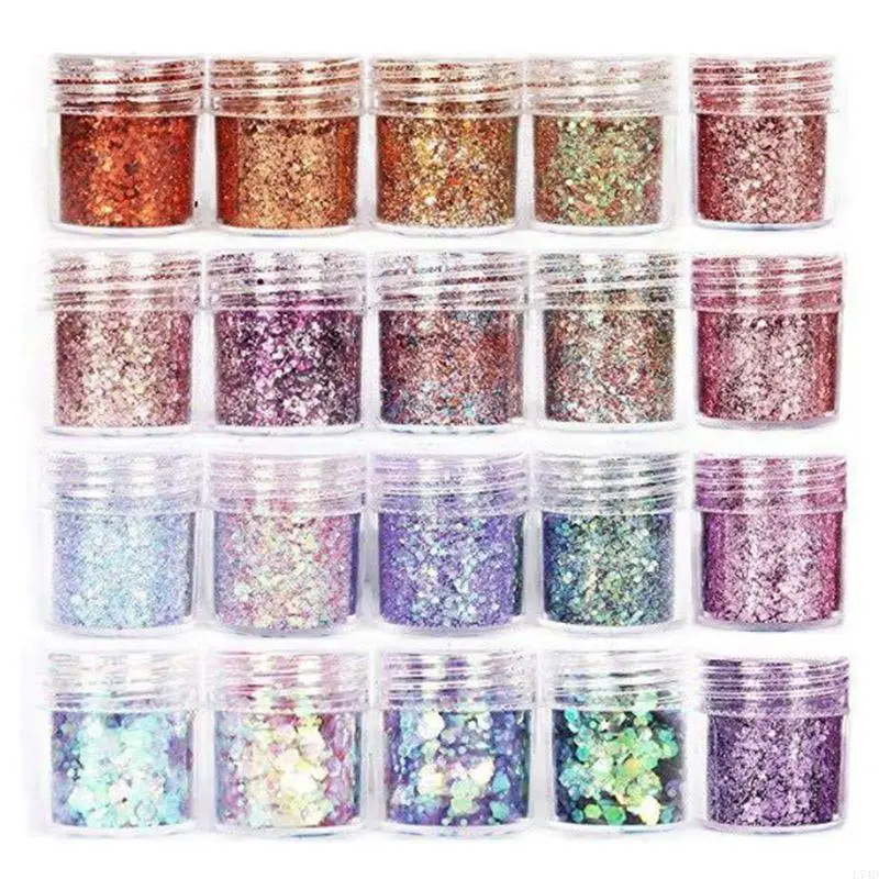 L74D Živová žiarivá plnenie trblietavých práškov DIY nechty Krásne Arts dekorácie UV kryštál epoxidová živicová plnivo pigment