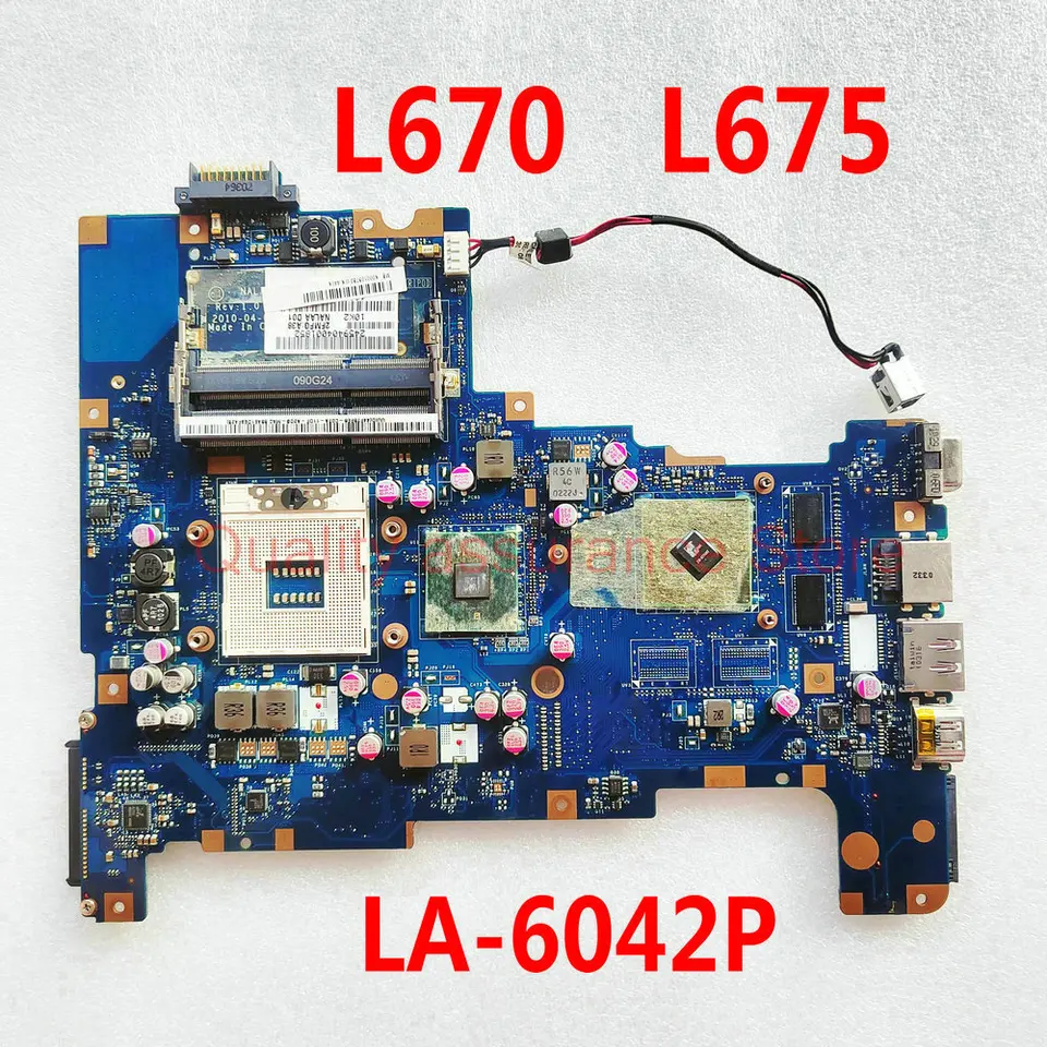 LA-6042P pre Toshiba Satellite L670 L670-1E6 L675 LAPTOP Základná doska LA-6042P hlavná doska Nalaa LA-6042P HM55 DDR3 100% testovaná