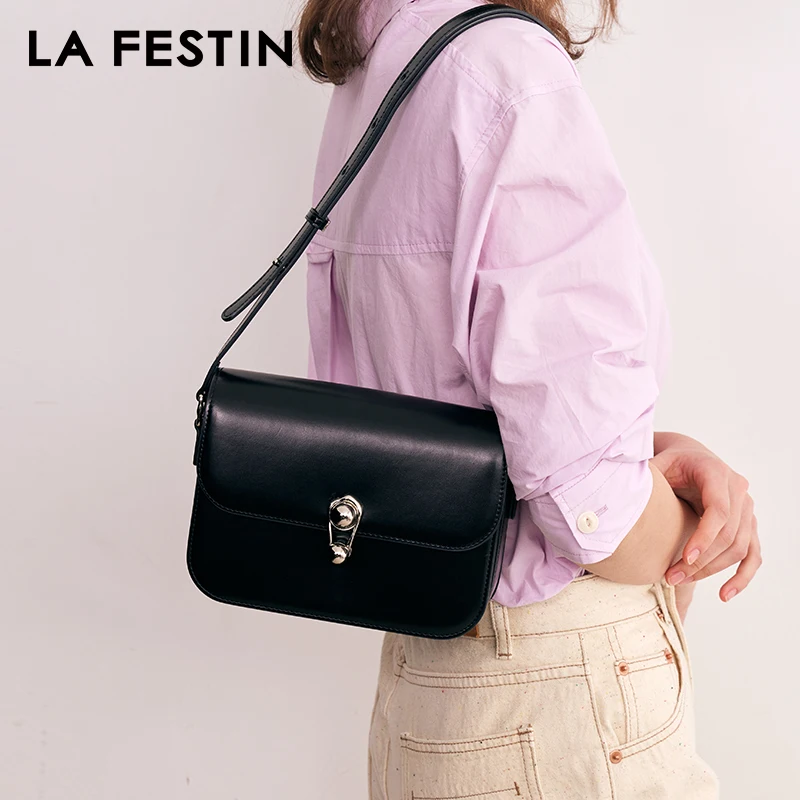 La Festin 2024 Nový dizajnér Luxusná taška Móda Malé rameno tašku Crossbody Bag Dámske dámske dámske bočné tašky kožená kabelka