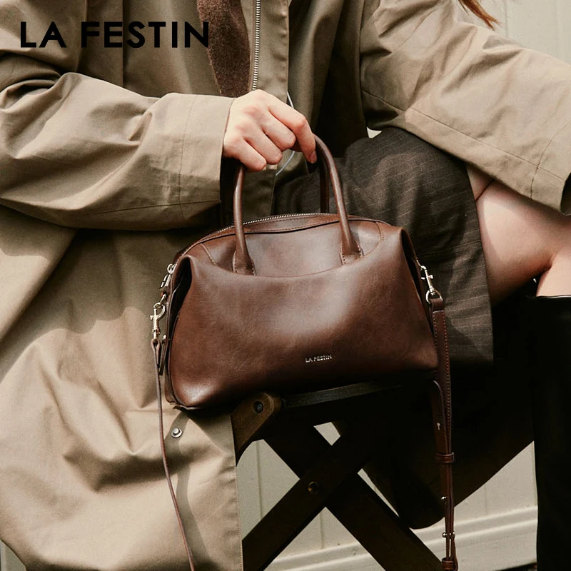 LA Festin Dámska taška 2024 Nová Bostonská kabelka módna ramená Crossbody Bag Lady kožená taška veľkú kapacitu tašku luxusná značka taška