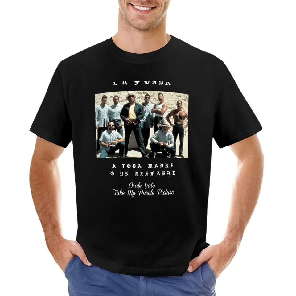 La Onda Blood in Blood Out Limited Edition Vatos Locos Rare Collection Tričko anime čierne pánske vysoké tričká