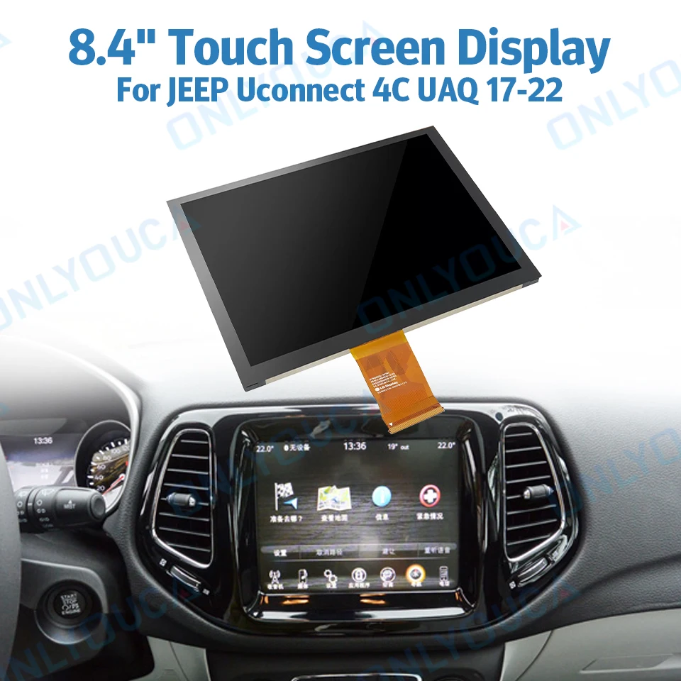 LA084X01-SL01 LA084X01 SL02 dotyková obrazovka LCD DIAPLAY 8.4 UConnect Radio navigácia 17-22 RAM Dodge Jeep Chrysler