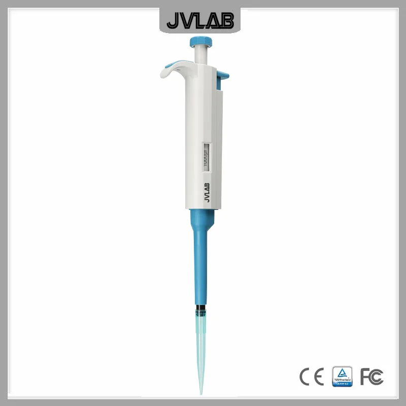 Laboratórna pipetová ekonomická mikropipetka jednokanálová nastaviteľná objem Mechanická pipetová pipet 0,1 až 10000ul