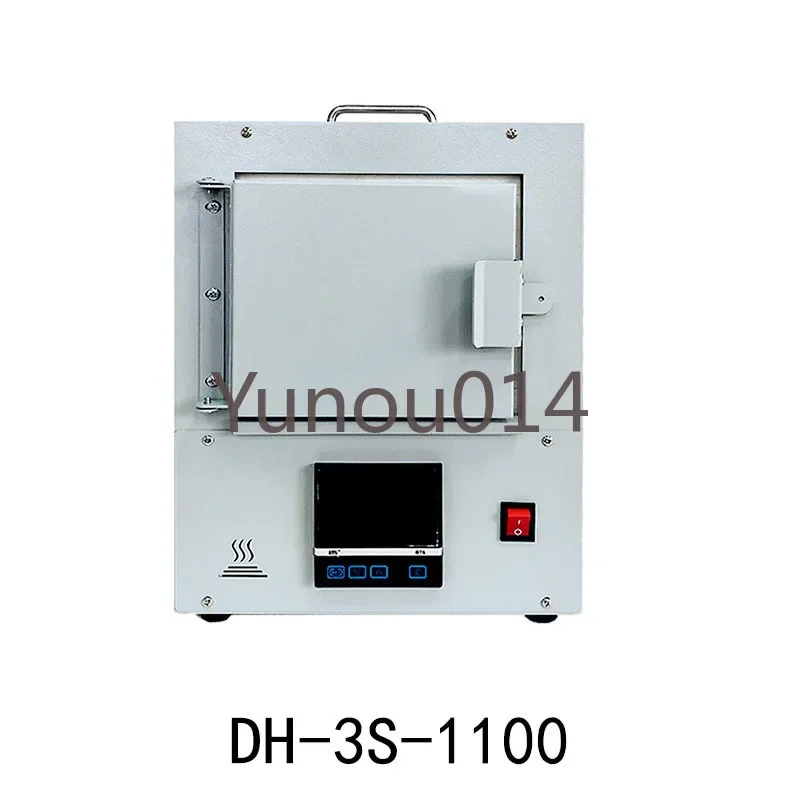 Laboratórne malé elektrické zubné vyhorenie pece, 2 kW uzavreté keramické vláknové mufle pec, 1100 ℃