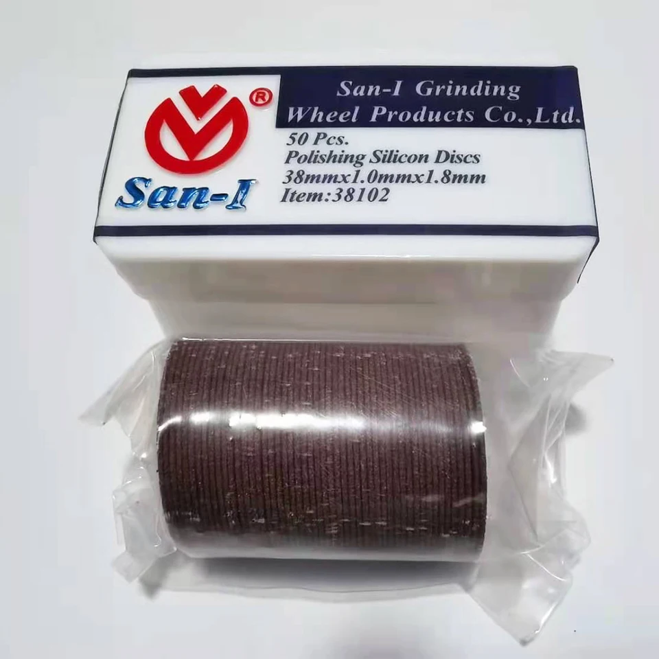 Laboratórne materiály san-1 leštenie kremíkových diskov pre kovové kopania 38*1,0*1,8 mm, 50 ks/box
