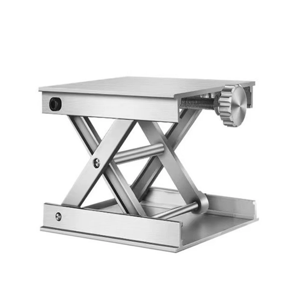 Laboratórny výťahový stolík hliníková zliatina Laboratórne laboratórne scitsory prepravné nastaviteľné router výťahová platforma Min 0,8'max 3,1'60 kg