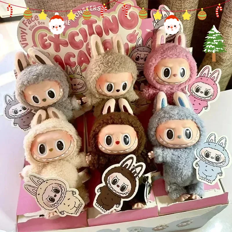 LaBubu The Monsters Blind Box Hračky macarone Kawai Guess Bag Model Bag Darček Darček Vysoko kvalitný roztomilý vianočný darček 1: 1 replika