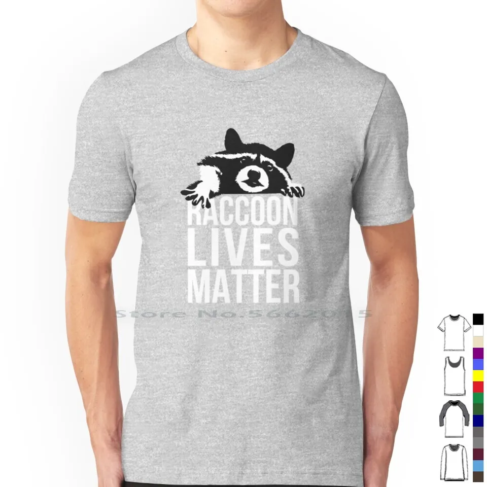 Laccoon Pretože Raccoon Lives Matter Trashpanda 100% bavlnené tričko mývalové mývalové videá mýval Tycoon Kickstarter