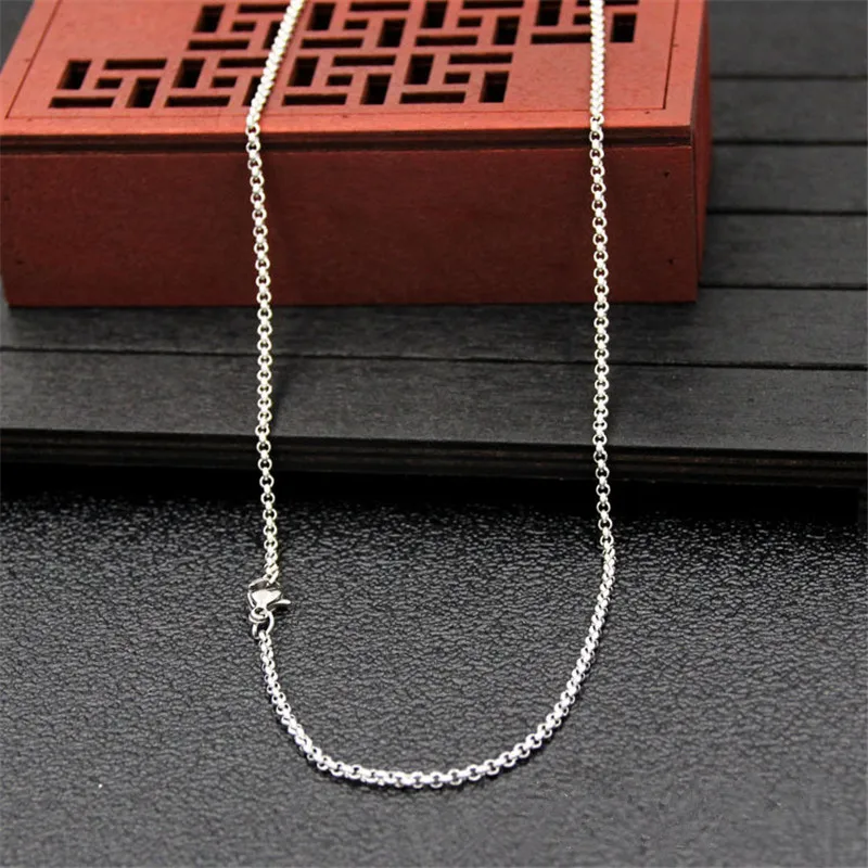 Lacná veľkoobchodná šírka 2,5 mm z nehrdzavejúcej ocele Round Pearl Chain Náhrdelník Fit Prívesky módne šperky pre mužov a ženy 45-60 cm