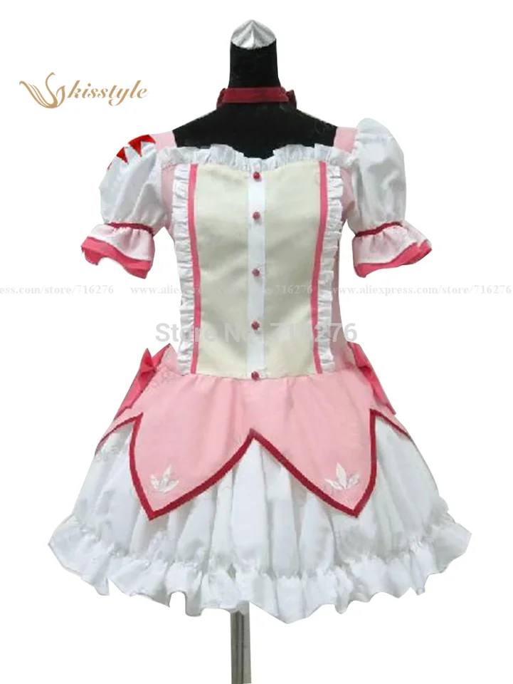 Lacné na mieru vyrobené Puella Magi Madoka Magica Madoka Kaname Cosplay kostým