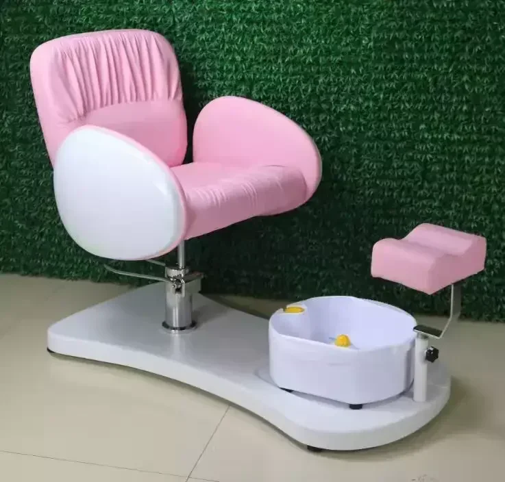 Lacné stoličky pre pedikúru pre nábytok na kusy na nechty Spa Salon s pedikúrou umývadlo Ružová čierna farba manikúru pedikúrová stolička Kúpeľná masáž