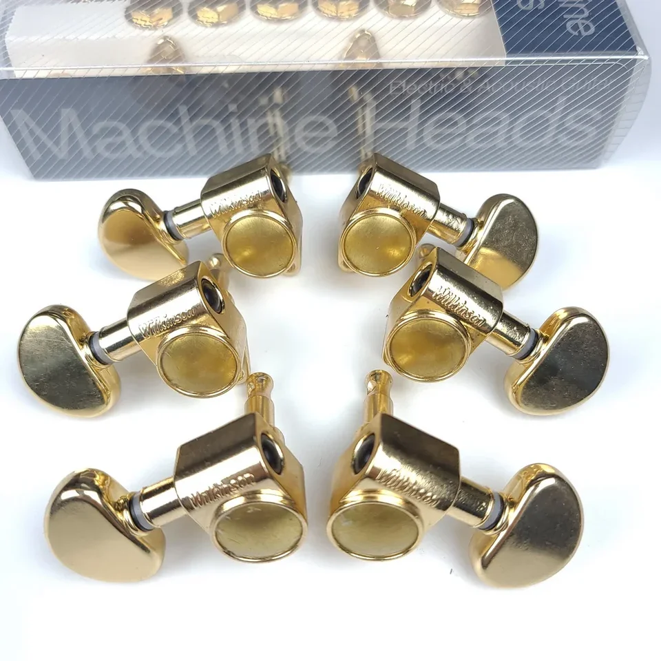 Ladiace klávesy Wilkinson 3R3L PEGS 19: 1 Tunery hláv gitarových strojov pre Les Paul LP SG Electric alebo Akustic Guitar WJ303 Gold