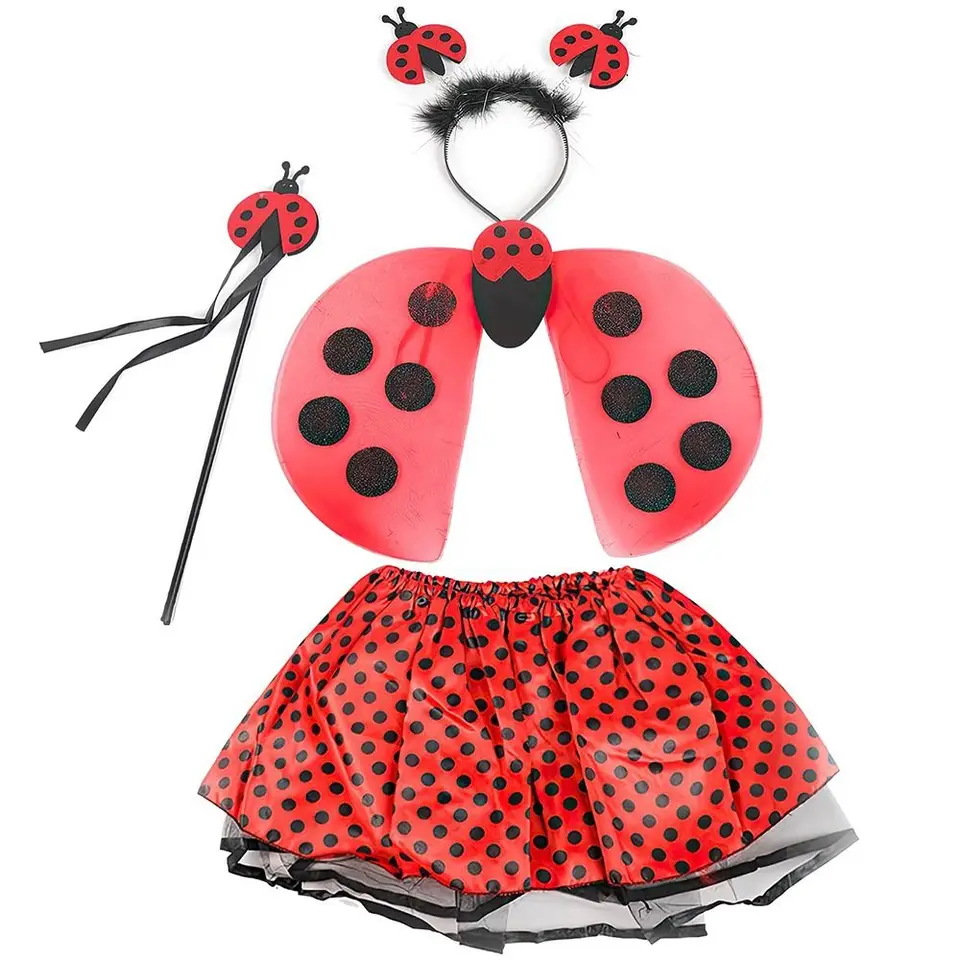 Ladybird Butterfly Ladybug Wings Cosplay kostýmy Party Parlament Dress Up Ress Fily Dress-up krídla kostýmové doplnky