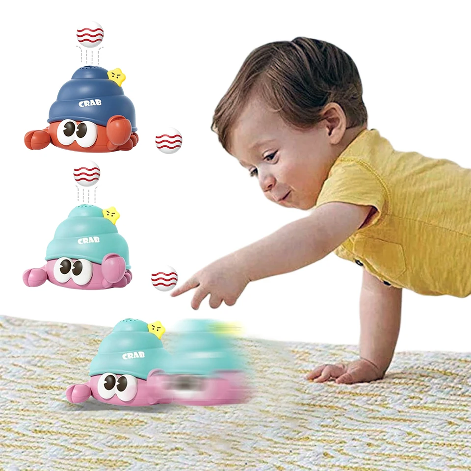 Ladybug/Hermit Crab Cute Ball Blower Toy Usb Nabíjanie zavesené loptičku hračka vtipná plazenie hračky loptička fúkanie hračky pre deti a dospelých