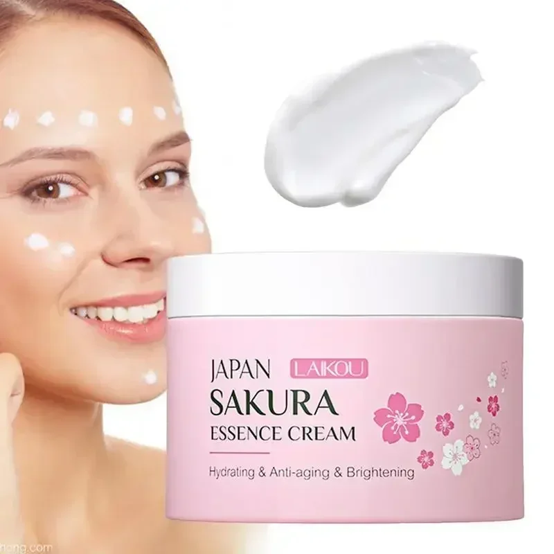Laikou 25g Japonsko Sakura Essence Cream Cherry Blossom Cream Hydratačný anti vrásky proti starnutiu rozjasnenie starostlivosti o pleť