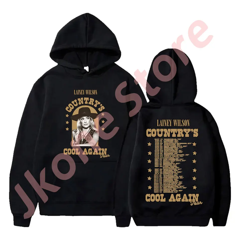 Lainey Wilson Country's Cool Opäť Tour Merch Hoodies Cosplay Ženy Men módne príležitostné mikiny s dlhým rukávom