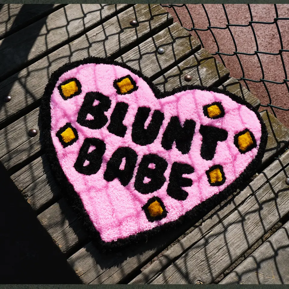 Lakea tupá mačiatko tufting koberec 100% ručne vyrábaný ružový tvar srdca Tvar chumáča koberec Bathmat Spálňa Koberec koberec podlahová podlahová podlahová podložka Domovod