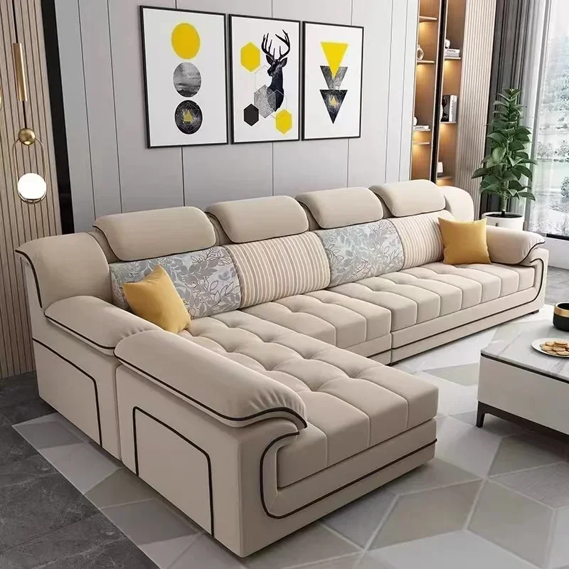 Lakťová béžová béžová európska pohovky Nepooderný dizajn luxusné modulárne lenivé pohovky salón Salon Modern Divano 2 POSI Unikátny nábytok