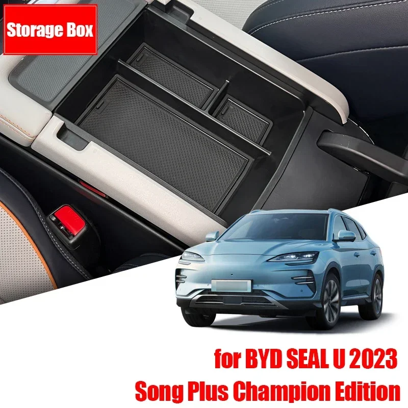 Lakťové úložné boxy Pohár držiaka Central Storage Box pre Byd Seal U Song Plus Majster Edition 2023 2024