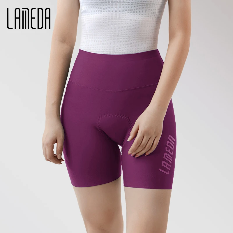 Lameda cyklistické šortky Ženy Vysoko elasticita cyklistické nohavice letné šortky BIB PANTS VYSOKÉ VYSOKÉ Dámske dámske nohavice