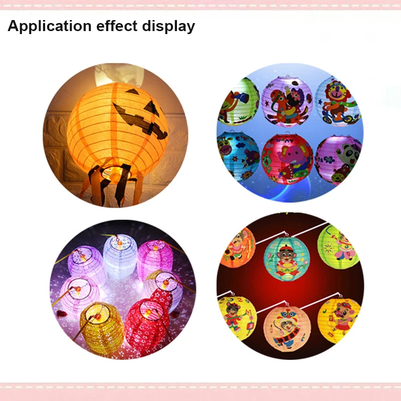 Lampa LED ľahká batéria papierová papier Lantern malá sviečka plochá hlava farebná astigmatizmus lampa narodeninová oslava dekoráciehtt