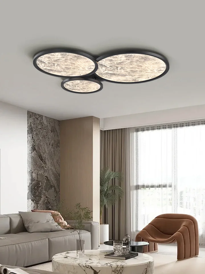 Lampa obývacej izby Minimalistické svetlo luxusné 2024 Nový špičkový okrúhly LED LED LED OSOBY LAMP