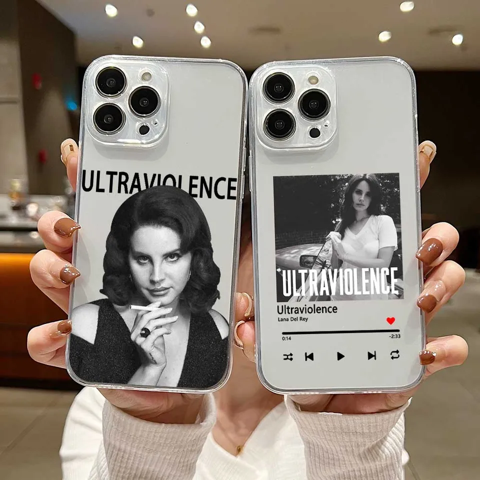 Lana del Rey speváčka Kraft Plaget Clear Puzdro pre iPhone 15 14 13 12 11 Pro Max x xr 7 8 plus mäkký silikón Transparent Capa
