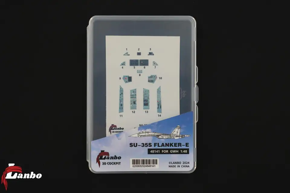 Lanbo Models 3D Cockpit SU-35S Flanker-E 48141 pre GWh 1:48