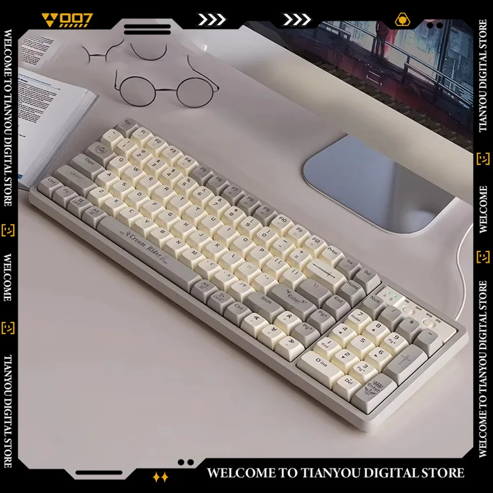 Langtu GK102 Bezdrôtová klávesnica Gaming Computer Accessories Vianočné darčeky Prispôsobené produkty Mechanická klávesnica Bluetooth