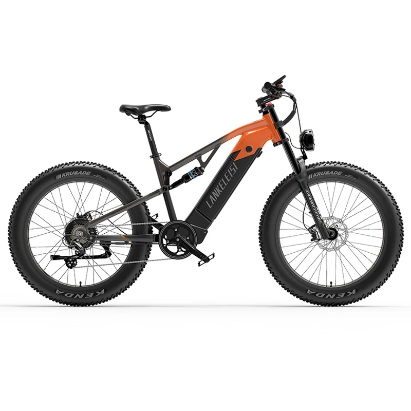 Lankleisi RV800 26 palcových tukových pneumatík Elektrický horský bicykel 48 V 20AH lítium batérie 750 W elektrický bicykel bafang