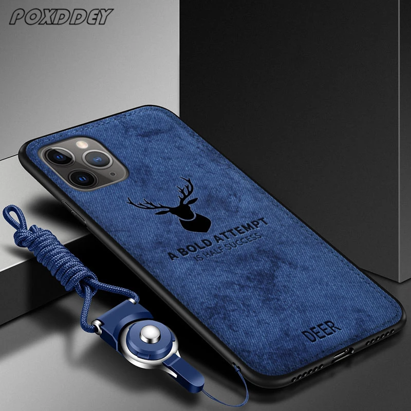Lanyard Vintage Deer Logo Puzdro pre telefón Xiaomi Mi 14 13 12 11 10 13T 12t 11t 10t Lite Poco X3 F3 F4 F5 X6 Pro Zadný kryt