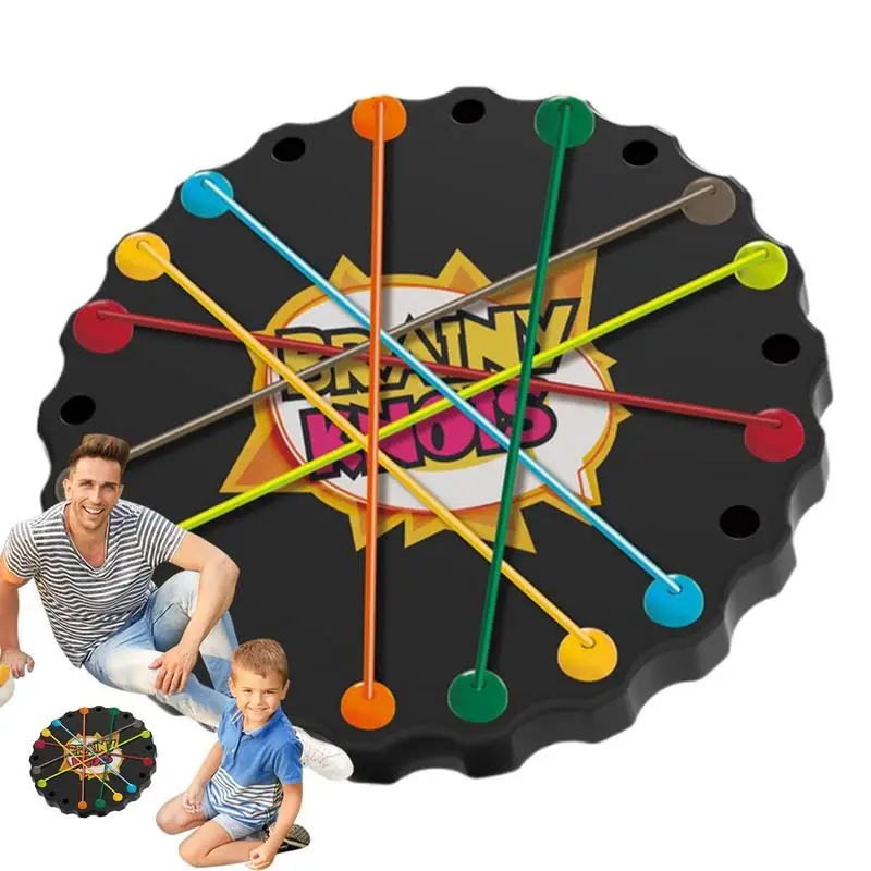 Laná uzol triedenie hry Twisted Tangler Lope Trieding Puzzle Game Fun Travel Game String Riešenie Central mozgový upútavka pre chlapcov a