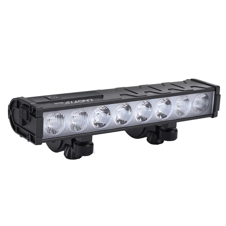 Laotie Bicycle Lights LED Výkonná USB nabíjateľná s viacerými režimami nastavenia jasu Vodotesný svetlomet bicykla
