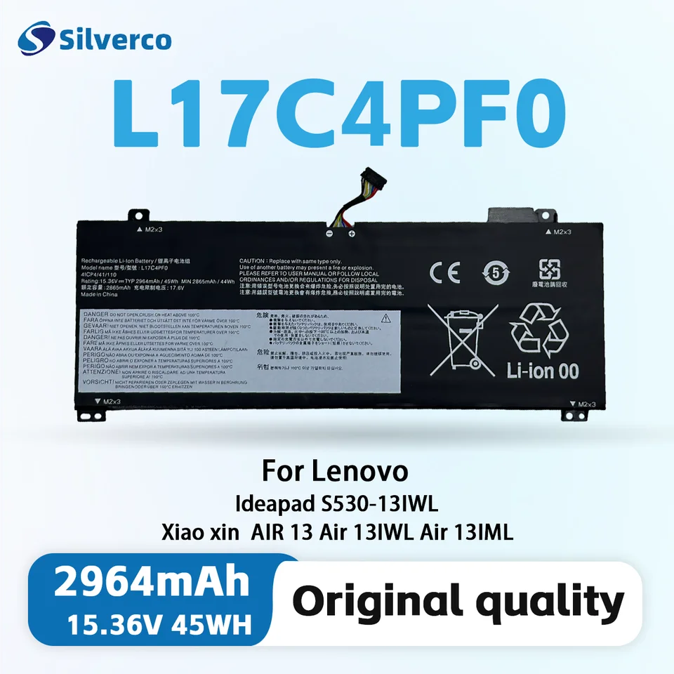 Laptop batéria L17C4PF0 pre Lenovo IdeaPad S530-13IWL S530-13IWL (81J7) IdeaPad S530-13IWL-81J7005MGE Xiaoxin Air 13Iml 13iml 13Iml