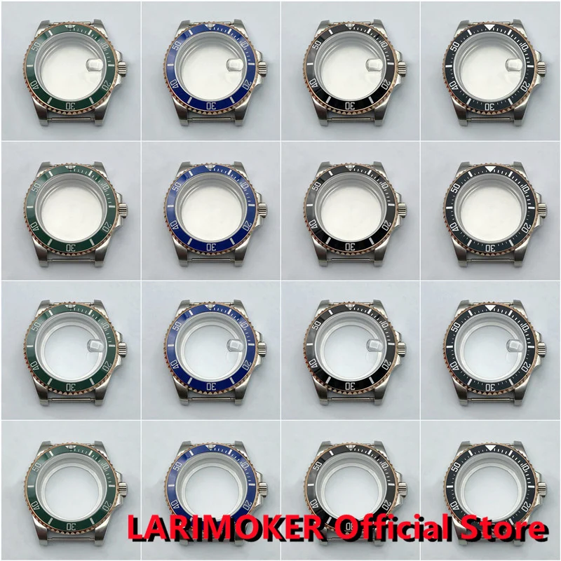 Larimoker 40 mm puzdro Sapphire Glass s keramickým rámom vložkou pre PT5000 ETA2824 2836 DG2813 3804 MIYOTA8215