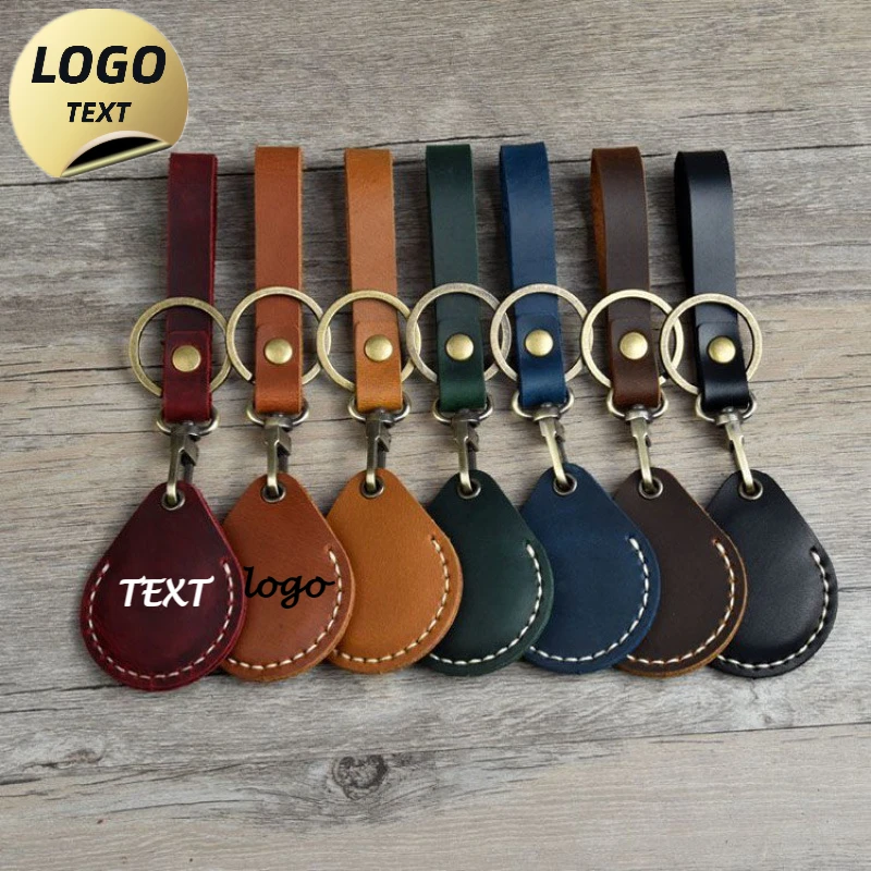 Laser vyryté vlastné logo Originálne bláznivé konské kľúče slepé vinobranie dvere Prístupový držiak na kľúče kľúča pre reťazec Airtag Keychain Gift