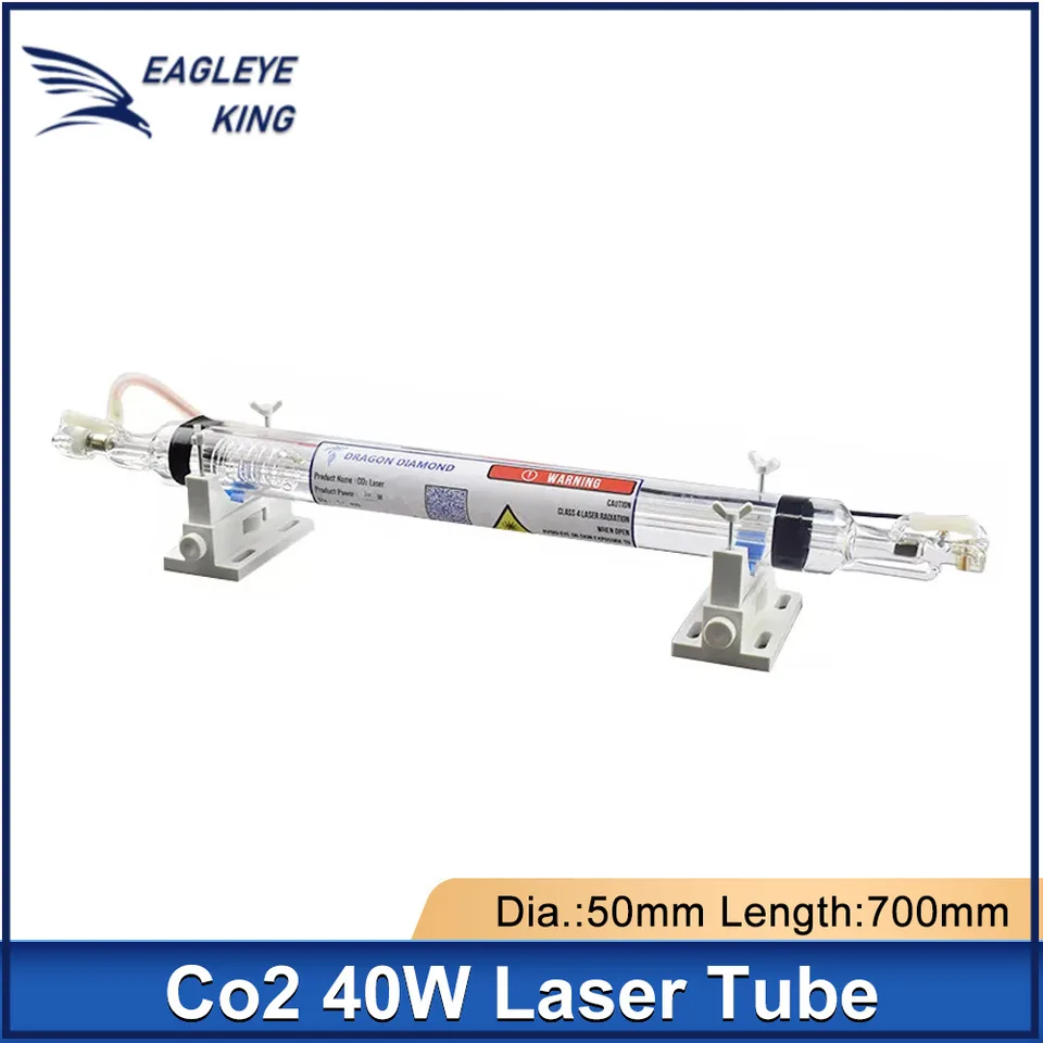 Laserová trubica CO2 Series CO2 40 W Dĺžka 700 mm sklenená lampa pre DIY gravírovanie rezací stroj 2030