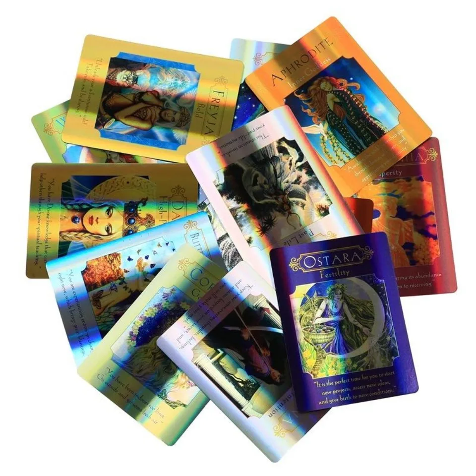 Laserová verzia bohyňa vedenie oracle karty Goddess Guidance Oracle Cards