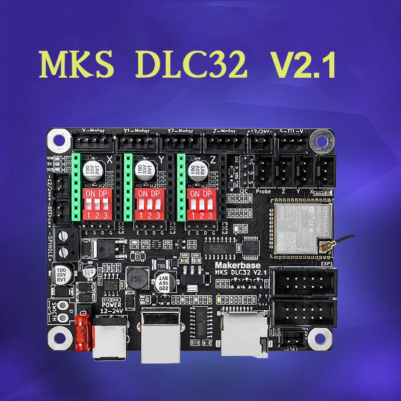 Laserový gravírovací stroj na výrobu základných dosiek MKS DLC32 V2.1 32bitova riadiaca doska WiFi TS24/TS35-R SPOLA 20W/40W Laserový modul